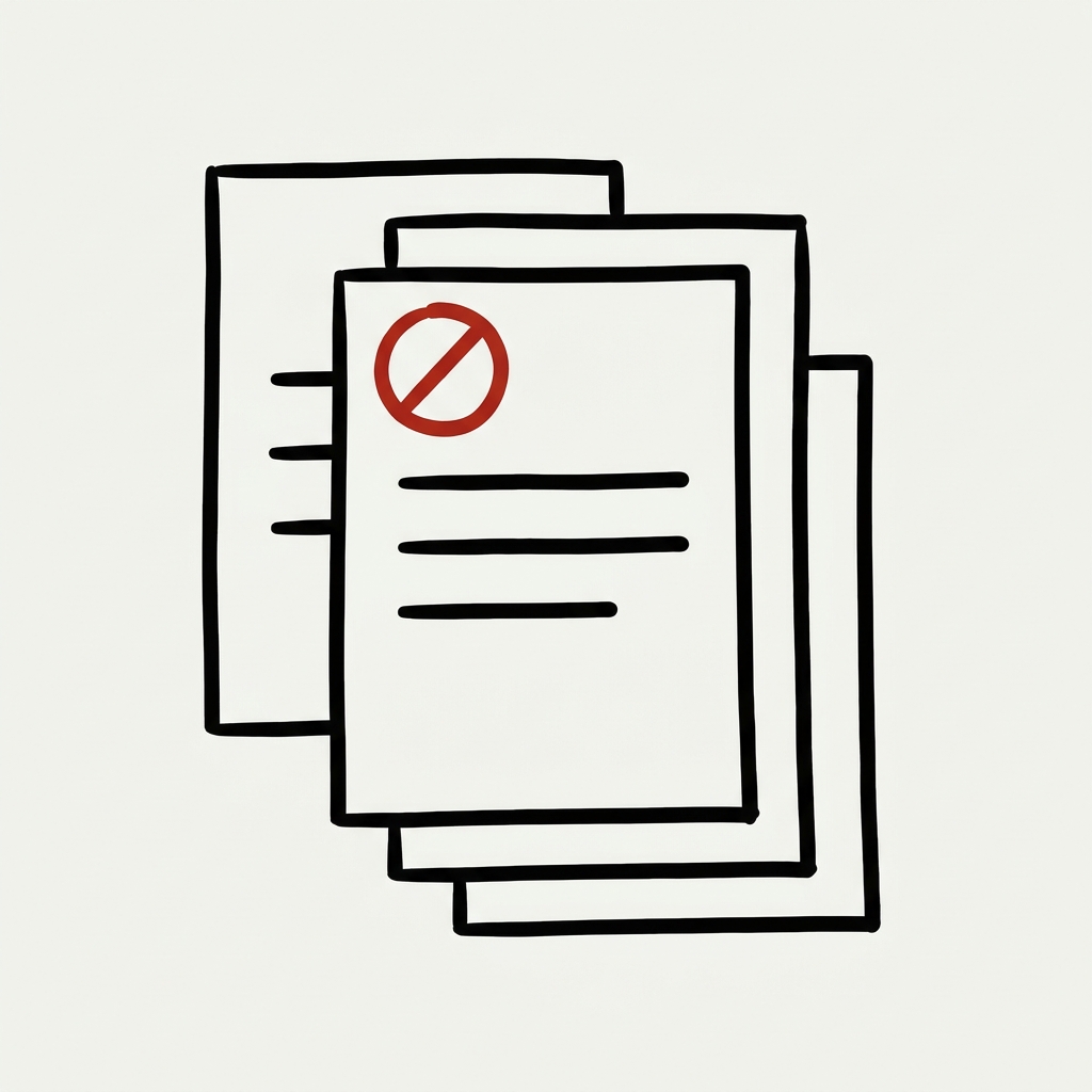 Canadian AI research stacked-document classification stamp schematic icon
