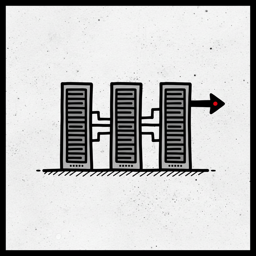 sovereign AI infrastructure Canada brutalist topology diagram schematic stamp icon