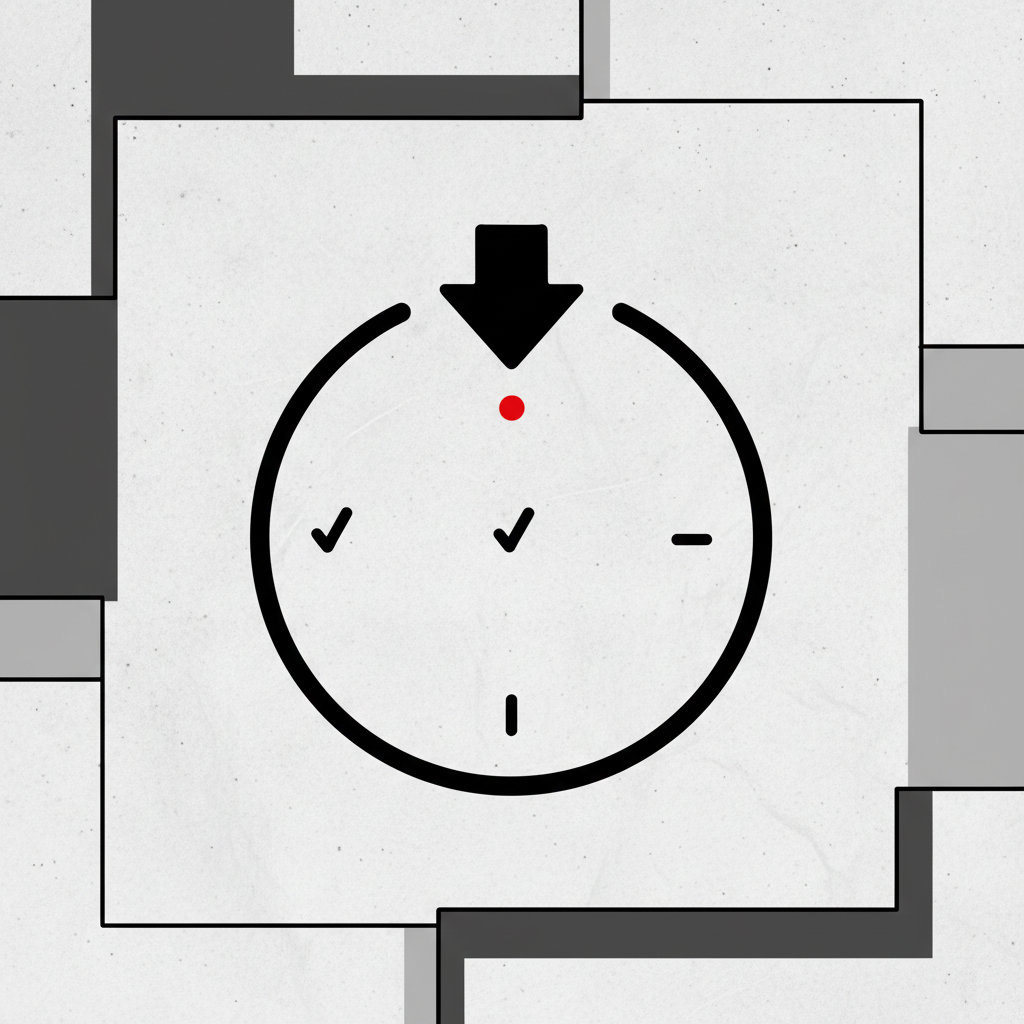 AI advisory retainer Canada brutalist monthly cycle schematic stamp icon