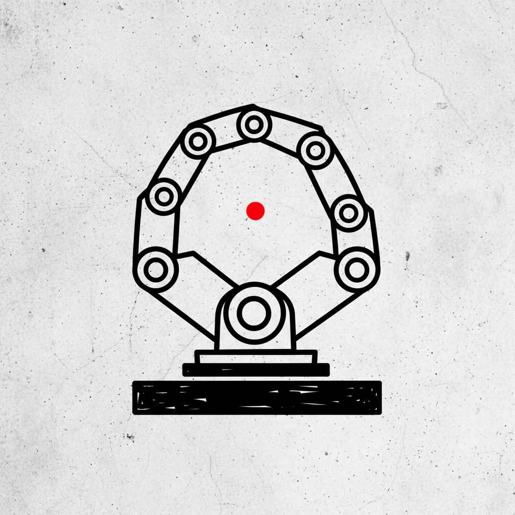 Open Claw AI deployment Basic brutalist concrete product stamp